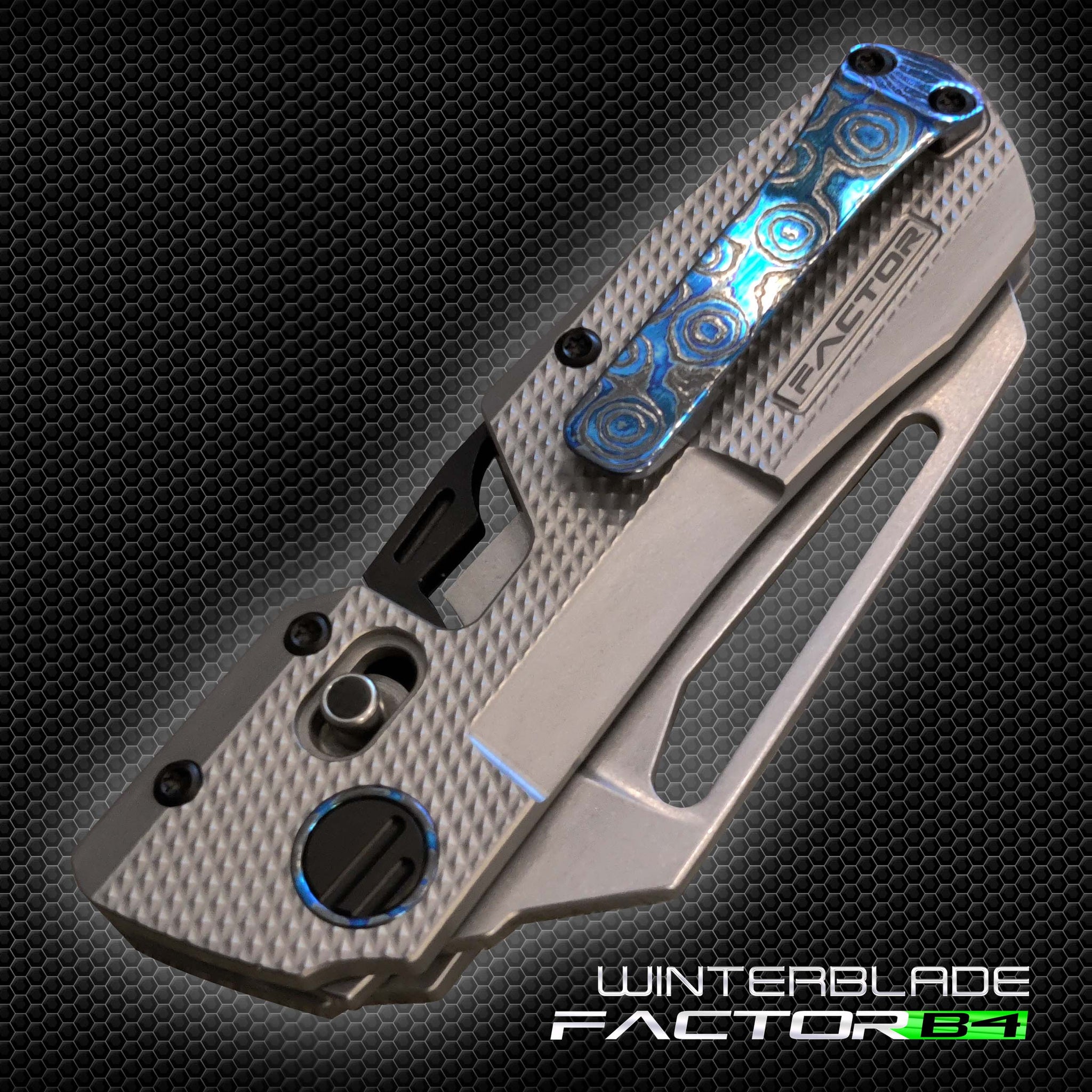 BLADE 無能タンパク質 Sample-B ヴィジュアル系 SOLD OUT) FACTOR B4: NATURAL DIAMOND TEXTURE TITANIUM SCALES +
