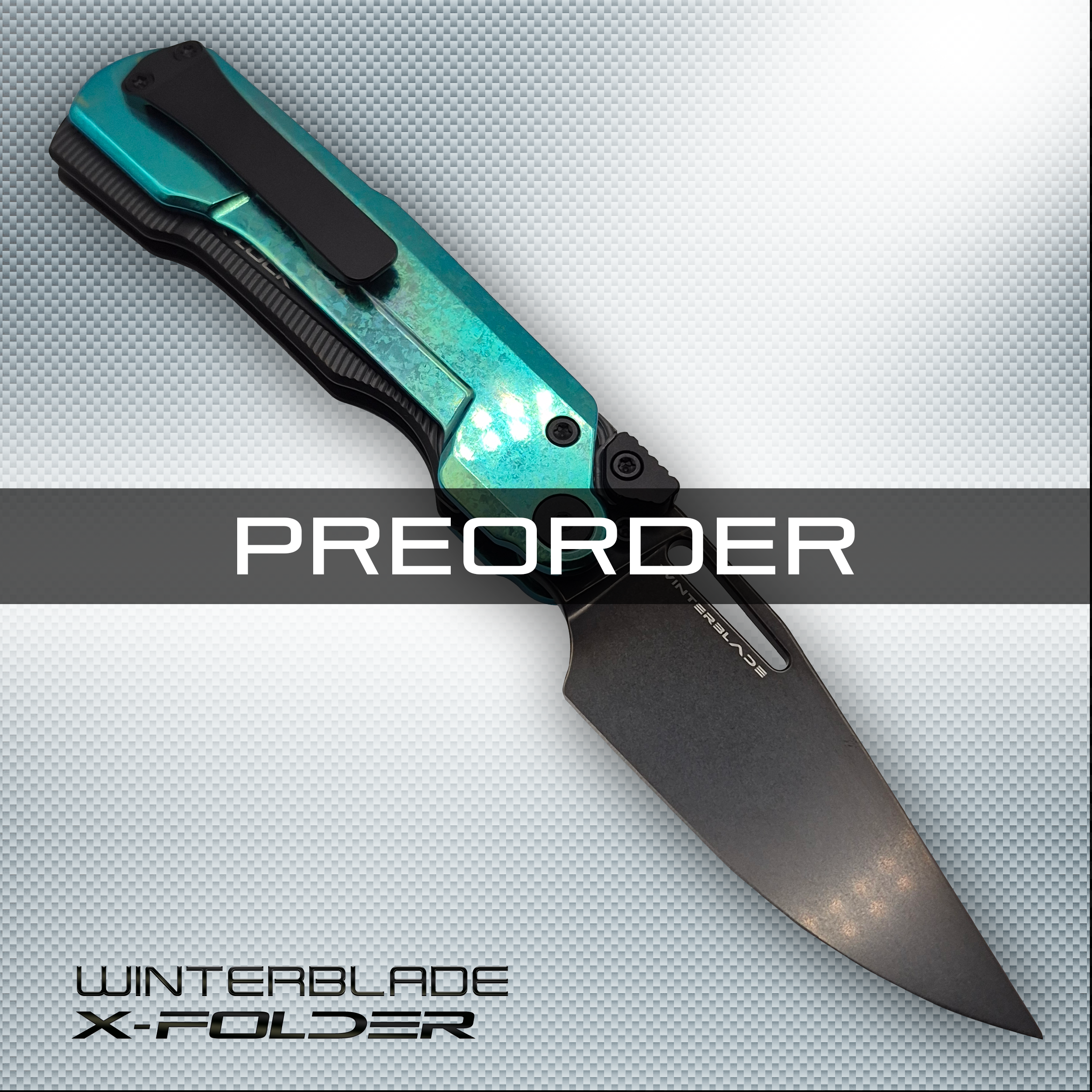 PREORDER) X-FOLDER: GREEN CRYSTALIZED TITANIUM + BLACK DLC
