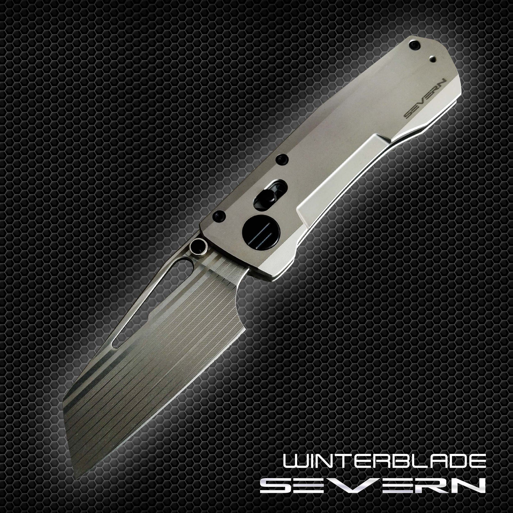 SEVERN: NATURAL TITANIUM + LASER BACON M390 – Winterblade